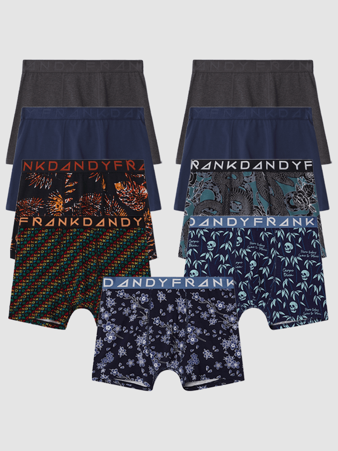 9-Pack Cotton Or Print Mix