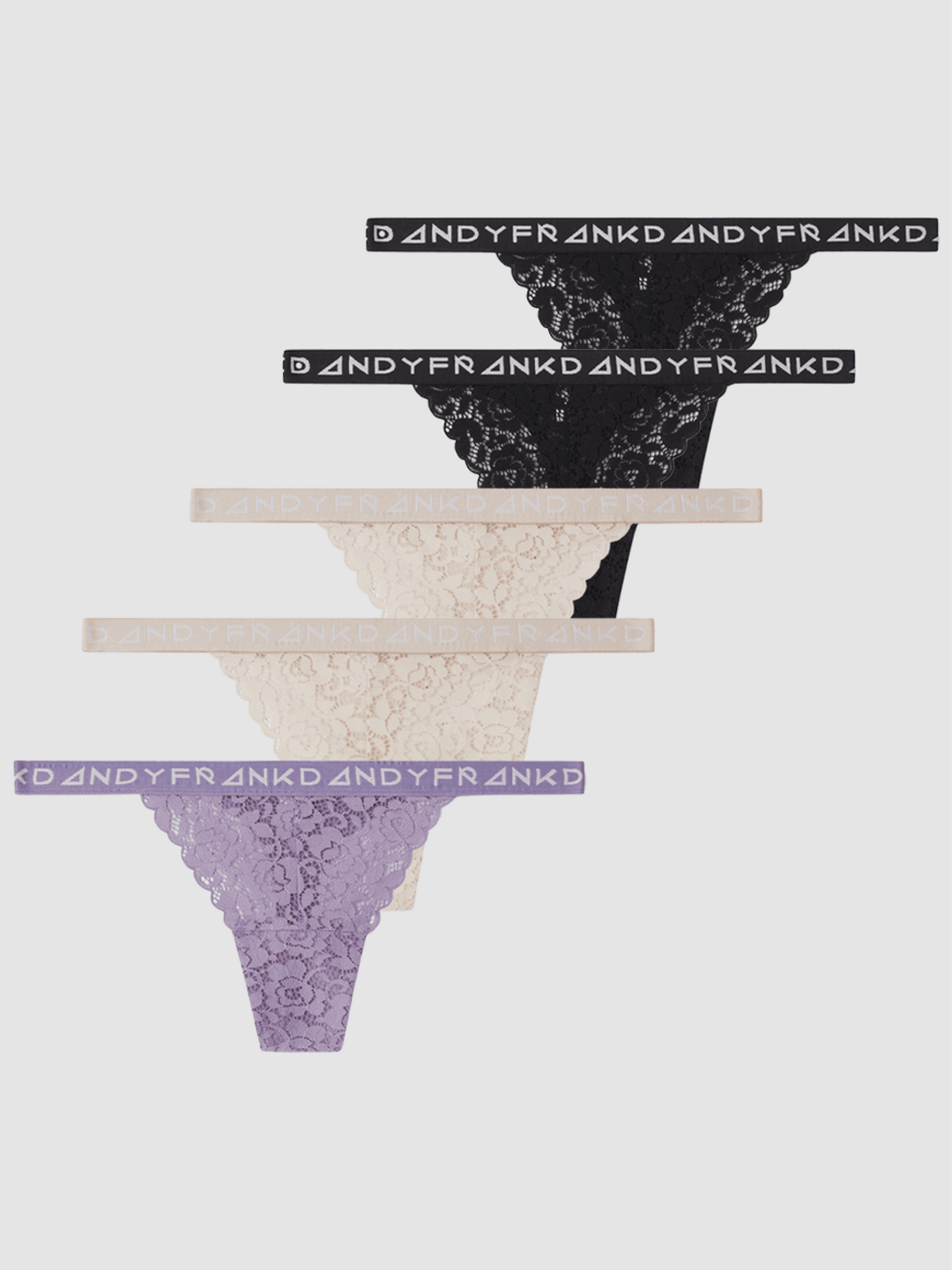 5-Pack Fab-u-Lace Thong